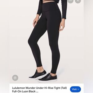 lululemon athletica wunder under hr Leggings